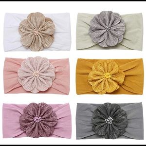 New 6 pack baby girl headbands